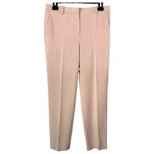 Theory Treeca 4 Admiral Crepe Dress Pants Pink Salt Size 2 Minimalist